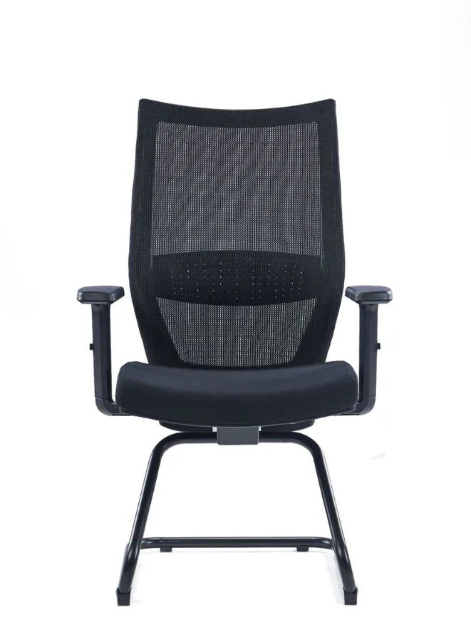 Ergonomic Mesh Office Chair Without Headrest – Adjustable Lumbar Support & Armrests