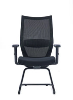 Ergonomic Mesh Office Chair Without Headrest – Adjustable Lumbar Support & Armrests