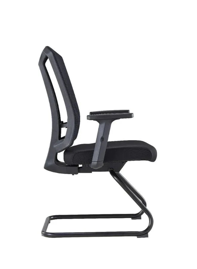 Black office chair on a white background
