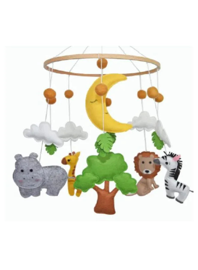 Baby Crib Bed Nursery Mobile Wall Hanging Decor, Baby Bed Mobile for Infants Ceiling Mobile, Cute and Adorable Hanging Decorations, Zoo