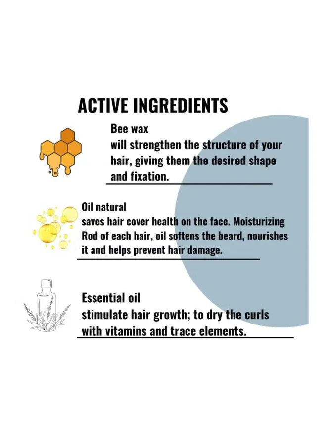 List of active ingredients with icons and text on a white background