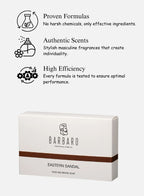 Barbero soap packaging with product features on a white background