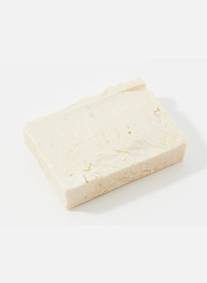 Block of Barbaro soap on a white background
