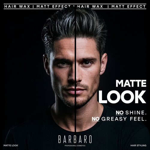 Barbaro Matte Hair Styling Wax – Flexible Strong Hold Wax for Men with Natural Matte Finish, Textured Definition & Sandalwood Aroma – 100g