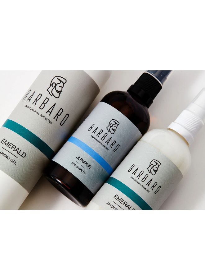 Three Barbaro grooming products on a white background