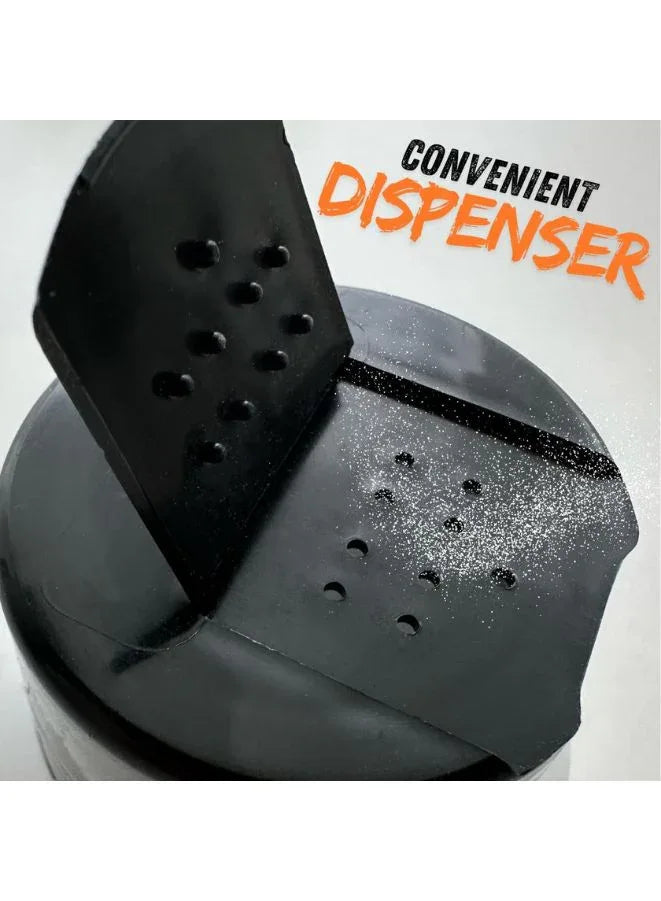 Black and gray dispenser with text 'Convenient Dispenser' on a white background