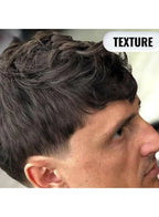 Close-up of a person's head with styled hair, labeled 'Texture'.