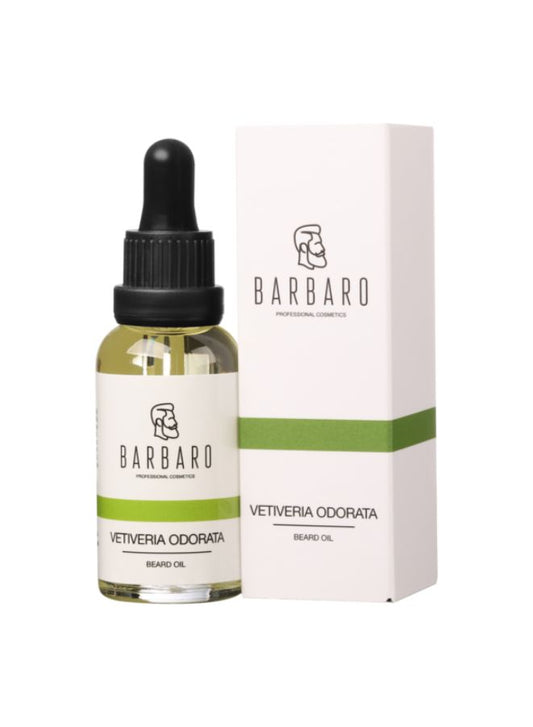 Barbaro Vetiveria Odorata Beard Oil 30 ml – Natural Beard Growth & Softening Oil for Men