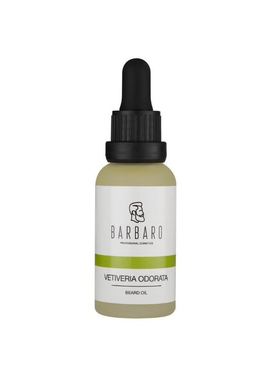 Barbaro Vetiveria Odorata Beard Oil 30 ml – Natural Beard Growth & Softening Oil for Men