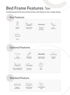 FlexiSpot Adjustable Bed Base with Head & Foot Incline, Durable Motorized Steel Frame, Wired Remote Control, Multiple Height Legs & Synchronized Adjustment for Customized Comfort