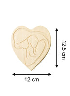 Heart-shaped DIY Wooden Keepsake Box for Moms - Safeguarding Baby's First Hair and Teeth with Love