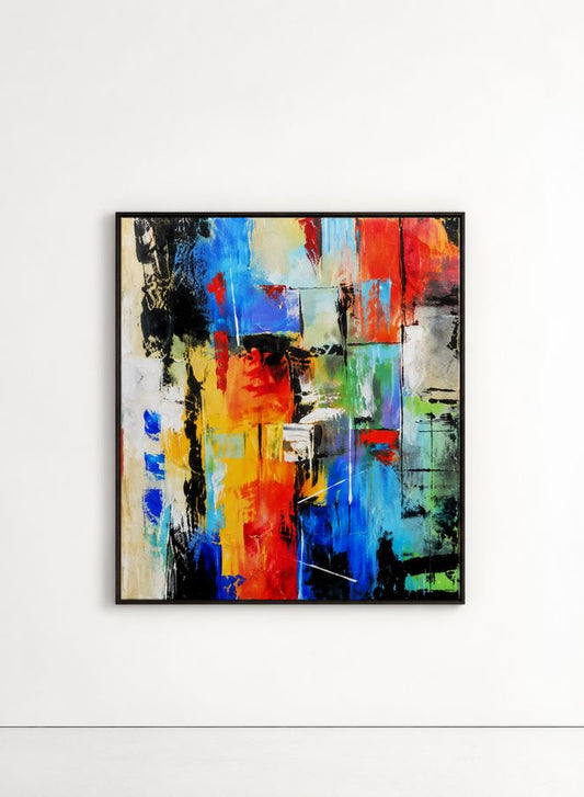 Harmony in Motion | Original Hand-Painted Abstract Wall Art | 120 × 120 cm
