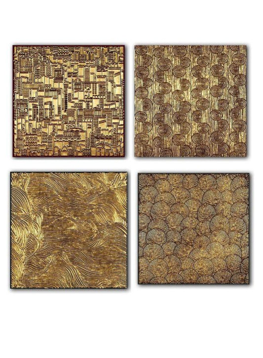 Layers of Time - Floating Frame Canvas Wall Art | Set of 4