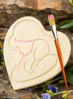 Heart-Shaped Wooden Jewelry Box with "Best Mom" Engraving & Glamorous MOM Choker Necklace – Gift Set for Mother’s Day