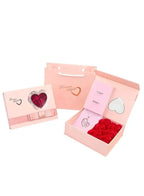 Mother’s Day Jewelry Gift Set with Rose-Themed Gift Box & Stylish "Mom” Necklace – A Meaningful Gift for Mom