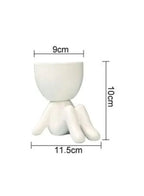 Mini Human-Shaped Ceramic Succulent Plant Pot – Creative Cactus Planter for Desk, Office, and Home Decoration