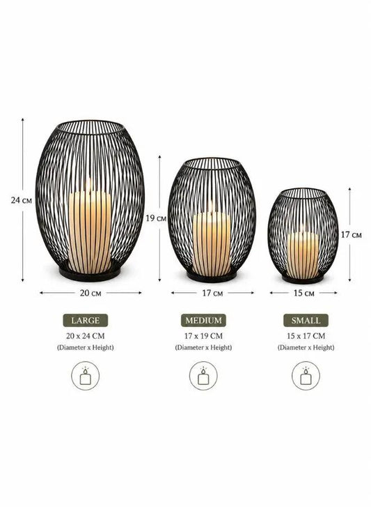 Elegant Decorative Candle Holder Oval Shape - Exquisite Centerpiece for Ambience and Relaxation