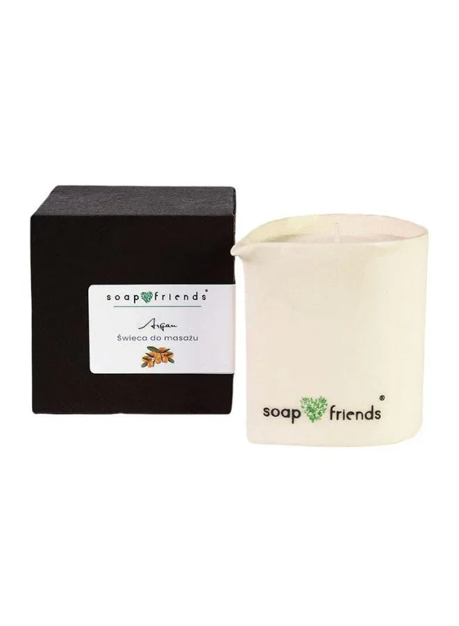 Natural Massage Candle with Chocolate, Bitter Orange & Natural Oil – Moisturizing Body Oil & Aromatherapy Candle for Relaxation