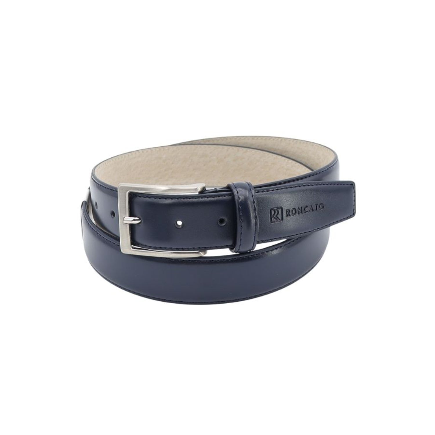 R. Roncato Genuine Calf Leather Belt for Men – Made in Italy, 35mm Width – Elegant Italian Belt for Casual & Formal Wear
