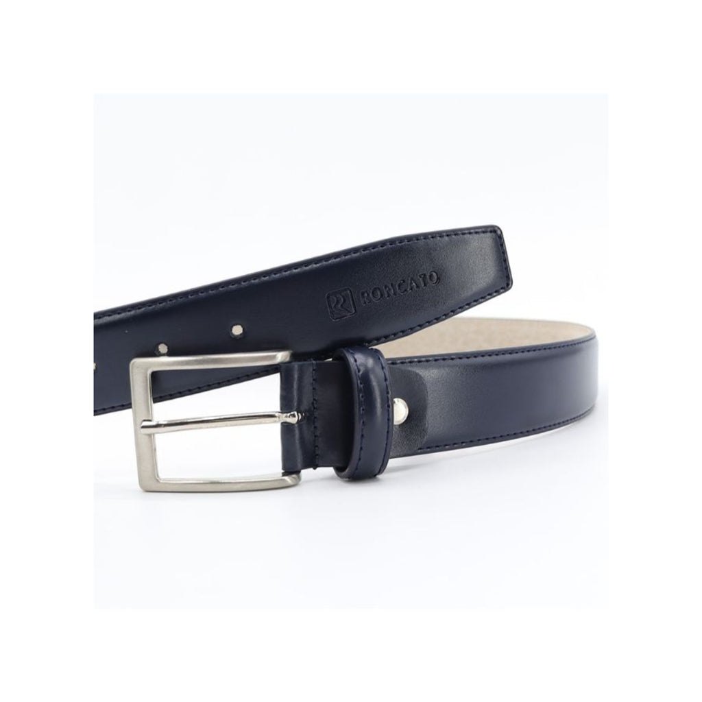 R. Roncato Genuine Calf Leather Belt for Men – Made in Italy, 35mm Width – Elegant Italian Belt for Casual & Formal Wear
