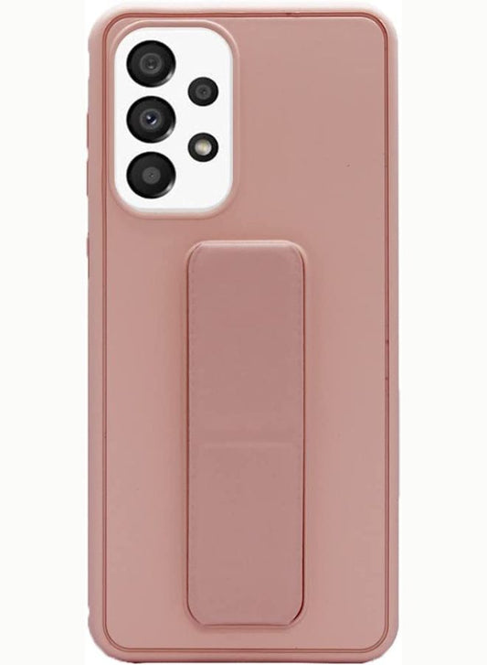 Samsung Galaxy A73 5G Fully Covered Case with Finger Grip Stand Holder | Anti-Slip Shockproof Protective Cover