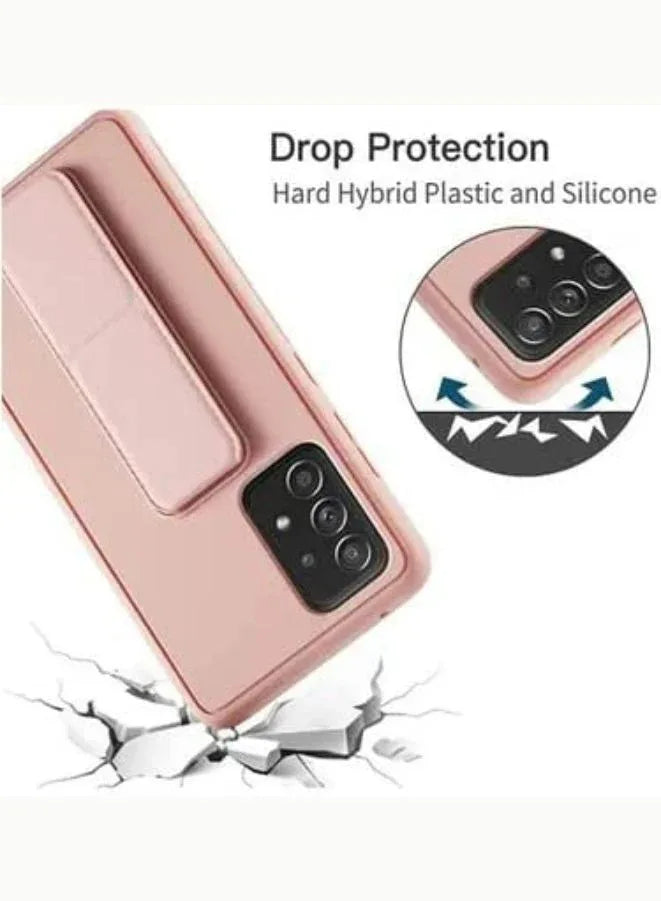 هاتف Samsung GALAXY A73 5G مغطى بالكامل بحامل إصبع وحامل مضاد للانزلاق ومضاد للصدمات