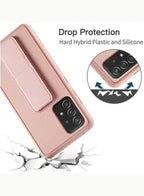 هاتف Samsung GALAXY A73 5G مغطى بالكامل بحامل إصبع وحامل مضاد للانزلاق ومضاد للصدمات