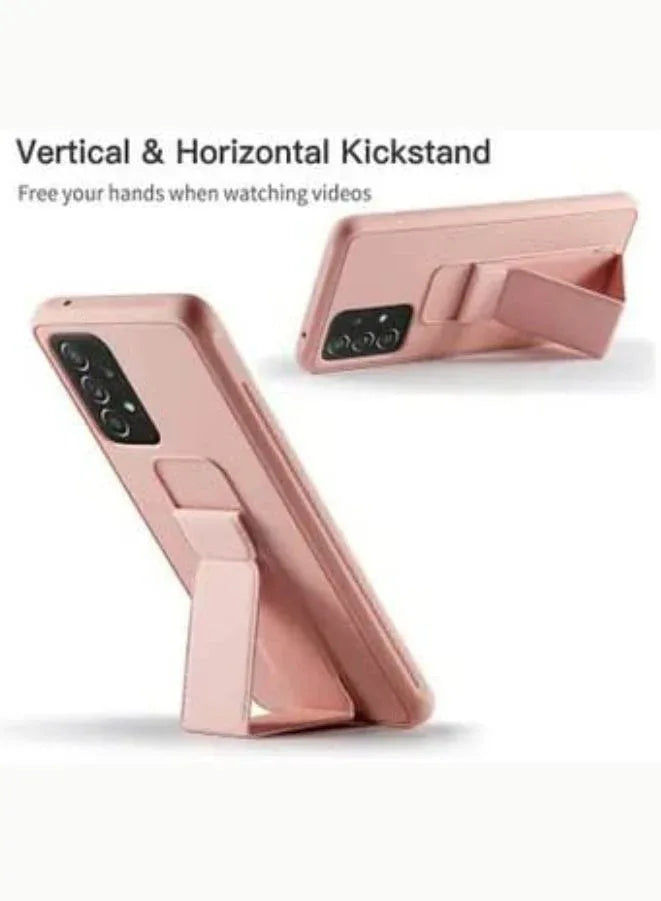 هاتف Samsung GALAXY A73 5G مغطى بالكامل بحامل إصبع وحامل مضاد للانزلاق ومضاد للصدمات