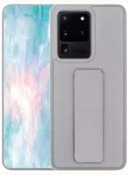 Samsung Galaxy S20 Ultra Case | Silicone Gel Rubber | Finger Grip & Magnetic Kickstand | Premium Foldable