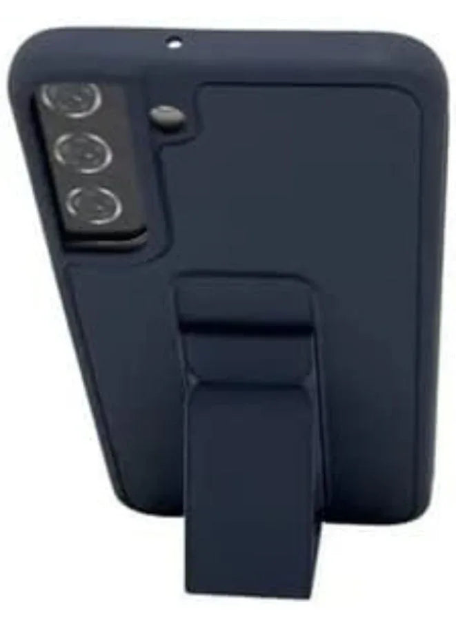 Samsung Galaxy S22 مع حامل وحامل مغناطيسي، حامل متعدد من السيليكون الفاخر لحزام اليد الرأسي والأفقي