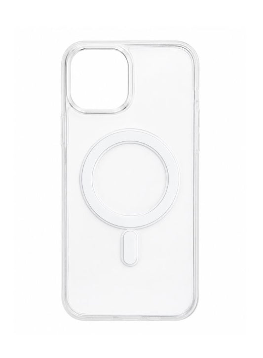 iPhone 14 Max TPU Clear Magnetic Mobile Cover with Wireless Charging