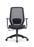 Black Frame Medium Back Executive Ergonomic Mesh Office Chair With Back Support