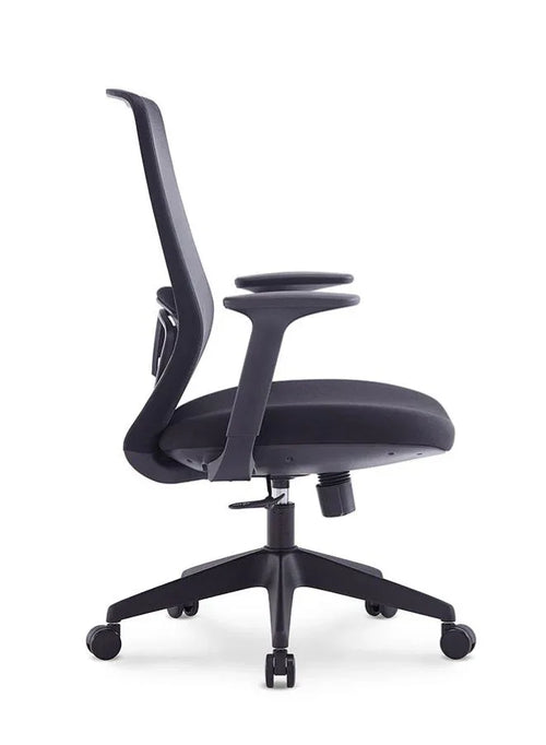 Black Frame Medium Back Executive Ergonomic Mesh Office Chair With Back Support