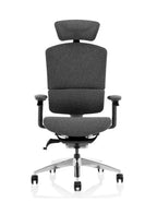 Premium Ergonomic Office Chair with Adjustable Headrest, Seat Depth & PU Armrests – Aluminum Base, Grade 4 Gaslift