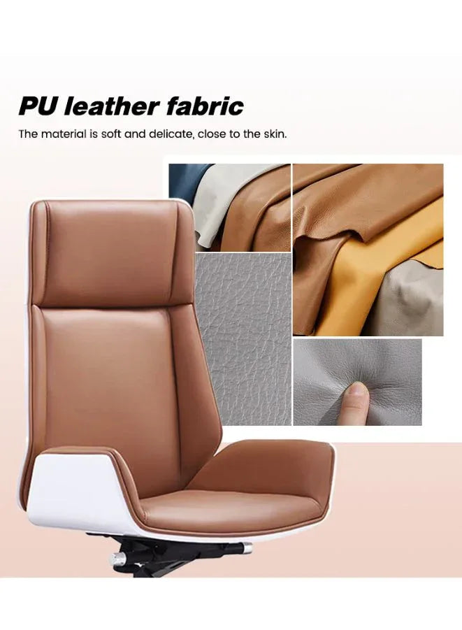 Sleek Modern Executive Office Chair Brown