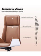 Sleek Modern Executive Office Chair Brown