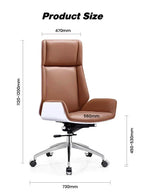 Sleek Modern Executive Office Chair Brown
