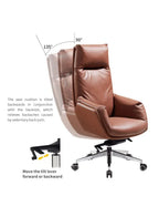 Brown leather chair