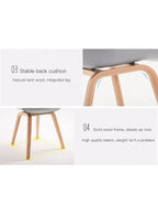 كرسي زائر بأرجل خشبية للزوار في المكتب والردهة وغرفة المعيشة