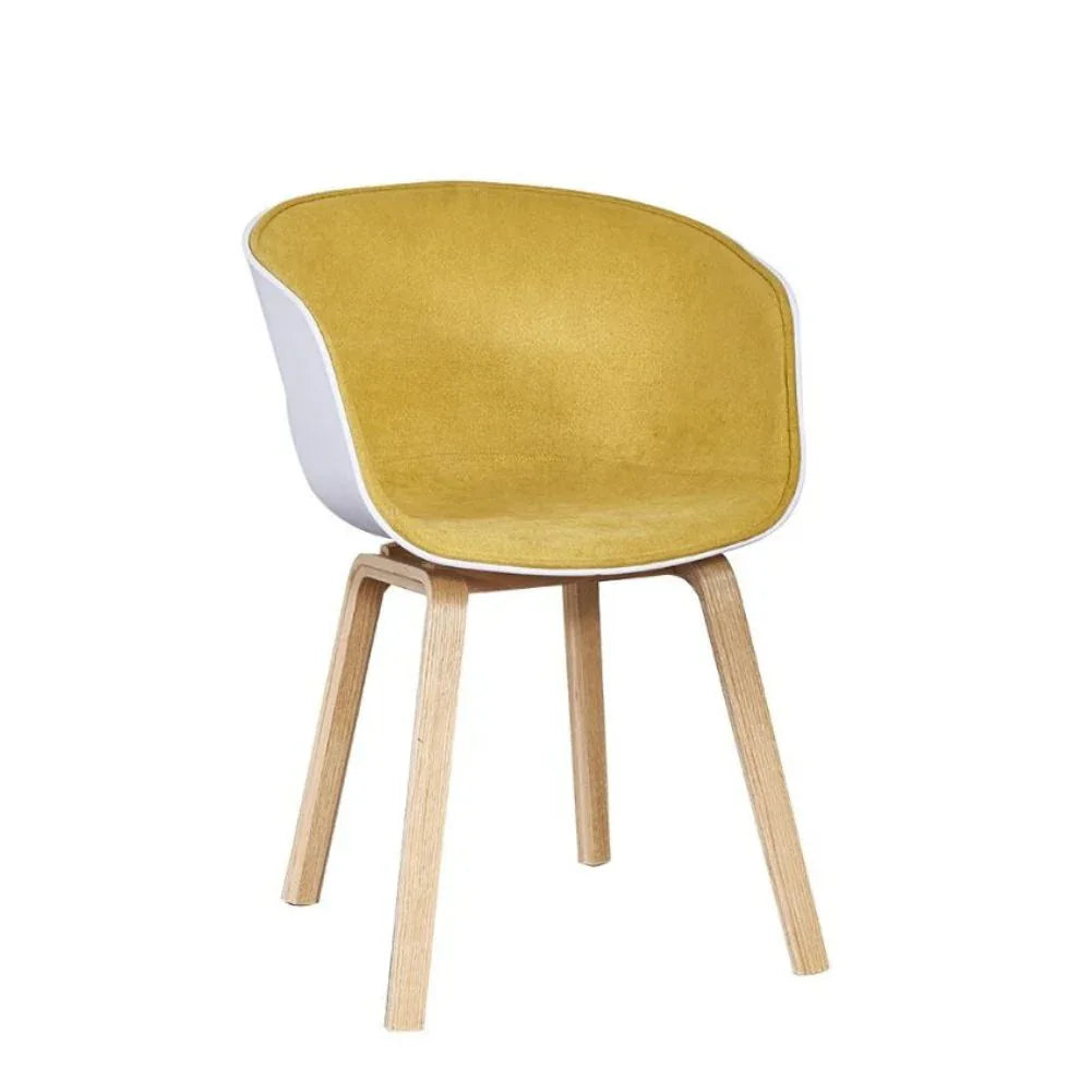 كرسي زائر مع تنجيد وأرجل خشبية للزوار في المكتب، الردهة، غرفة المعيشةكرسي زائر بأرجل خشبية