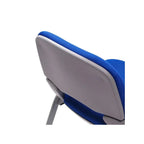 Training Chair With Writing Pad, Cusion Seat and Steel Legs for Office, Schools and Home, Blue