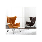 كرسي مكتب ترفيهي فاخر للردهة وغرف المعيشة ومناطق الانتظار بإطار خشبي