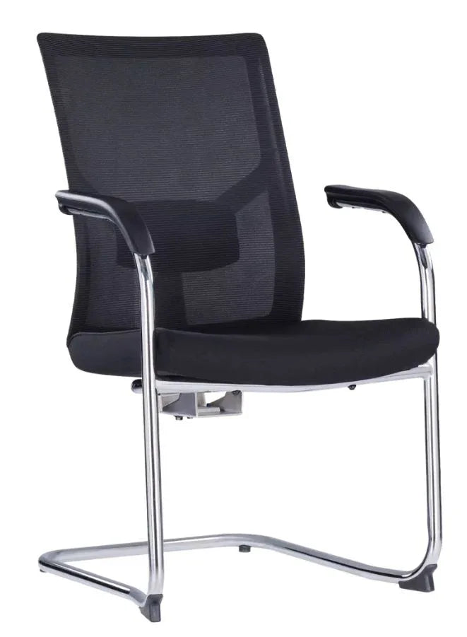 Office Chair with Steel Frame – Ergonomic Design with Fixed Armrests & Moulded Foam Seat