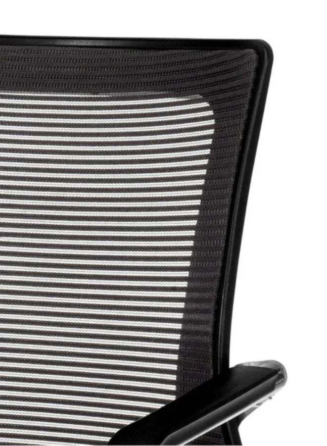 Meeting Chair with Mesh Backrest & Chrome Cantilever Frame – Ergonomic Visitor Chair with PP Armrest