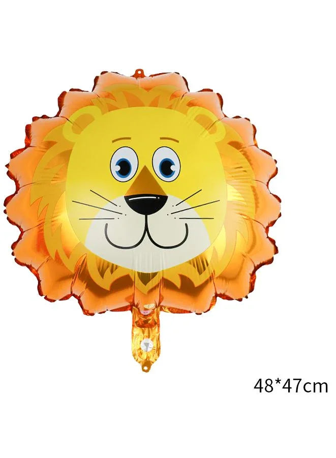 Animal Adventure Awaits: Set of 5 Adorable Animal Cartoon Balloons for Playful Celebrations