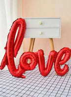 Valentine's Day "LOVE" and 20 hearts Red Foil Balloons Garland For Wedding, Valentine's Day, Mother's day Party Decoration Supplies