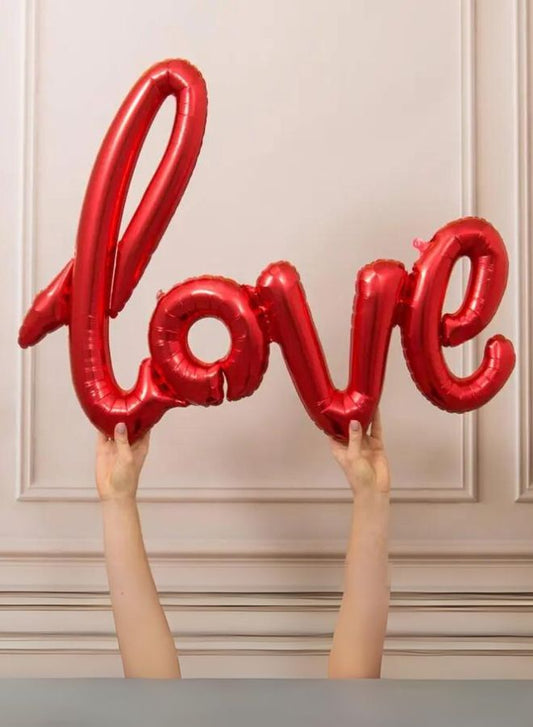 "LOVE" Foil Balloons For Wedding Valentine's Day, Mother's day, gender reveal Party Background Decoration Supplies