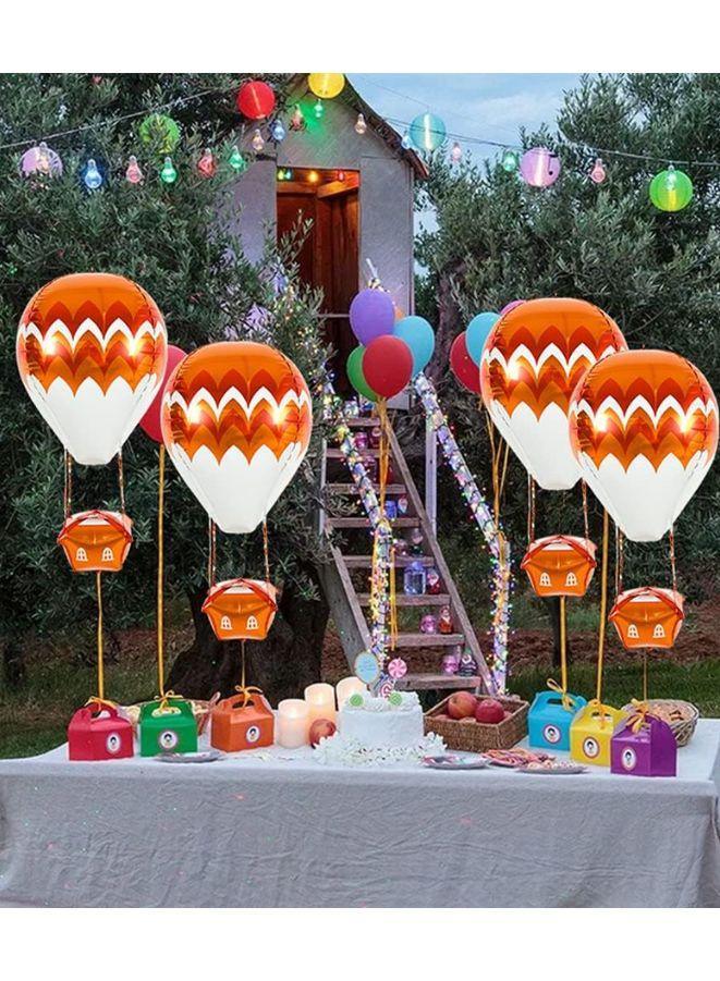 بالون فويل الهواء الساخن ثلاثي الأبعاد مقاس 89 سم، ديكور لحفلات أعياد الميلاد