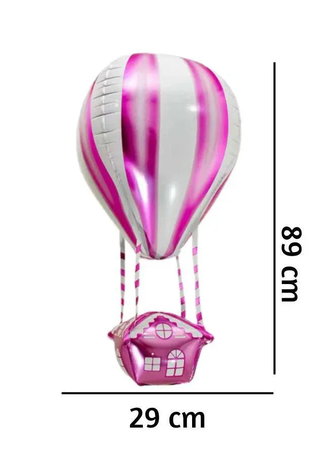 89cm 3D Hot Air Foil Balloon, Birthday Party Decor, Anniversary Decor, Graduation Decor, Home Decor