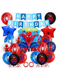 Spiderman Balloon Decoration Set for Kids Birthday Party – Happy Birthday Banner, Foil & Latex Balloons, Reusable & Easy to Set Up